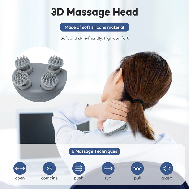 Handheld Electric Scalp Massager – Deep Tissue Head Massage Device for Relaxation & Hair Growth