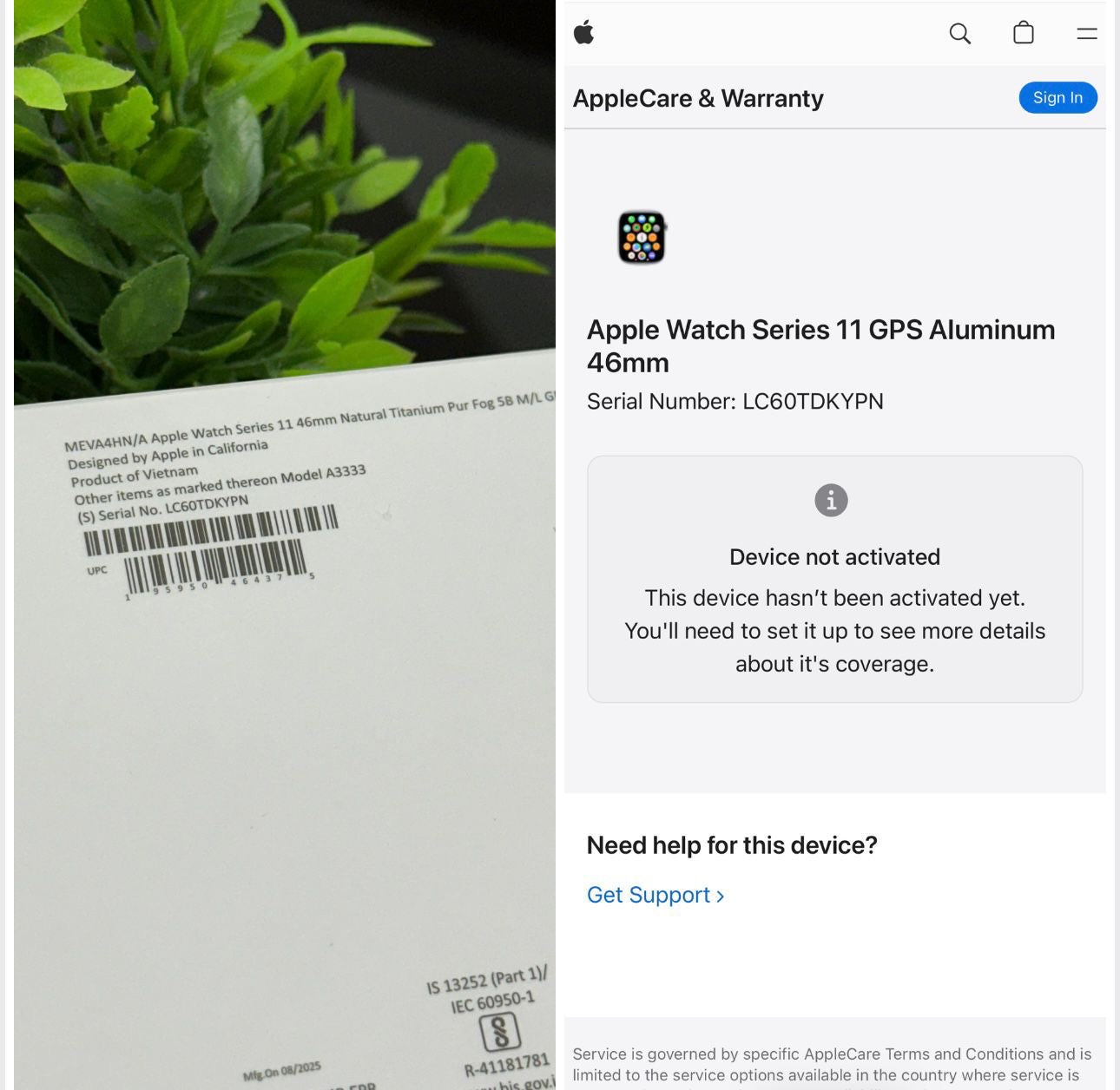 Series 11 Apple watch With Apple Logo