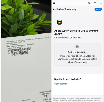 Series 11 Apple watch With Apple Logo