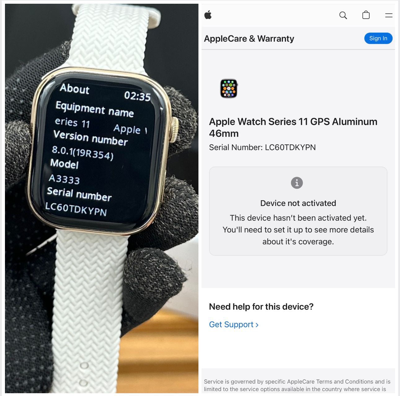 Series 11 Apple watch With Apple Logo