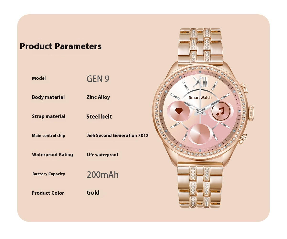 Gen 9 Smart Watch AMOLED Display with Bluetooth Calling | Heart Rate, Blood Pressure & Fitness Tracker for Android & iOS