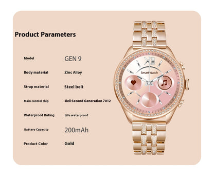 Gen 9 Smart Watch AMOLED Display with Bluetooth Calling | Heart Rate, Blood Pressure & Fitness Tracker for Android & iOS