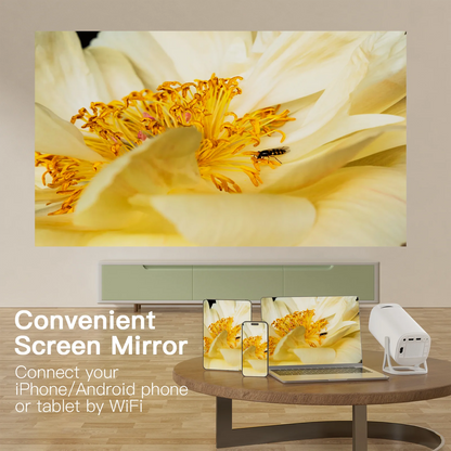 S40 Android 11 Portable Projector | 120 ANSI Lumens | 1080p Ready | Dual-Band WiFi