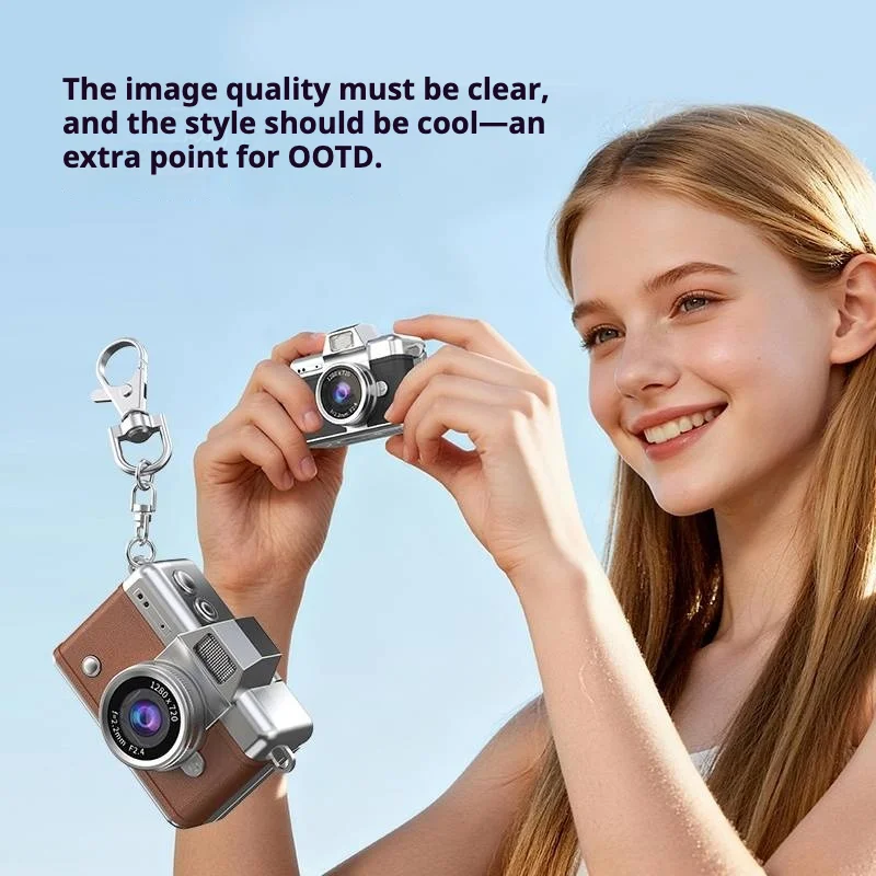 Pocket 720P Anti-Shake Vlog Camera – Mini Portable Video Recorder