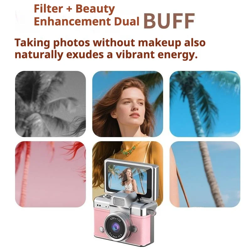 Pocket 720P Anti-Shake Vlog Camera – Mini Portable Video Recorder