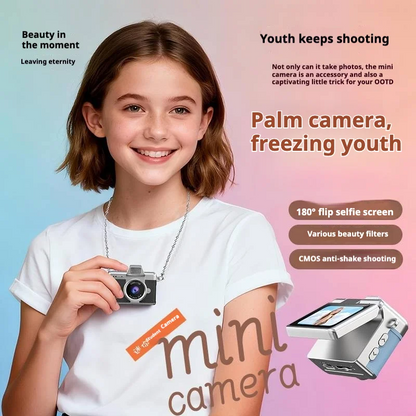 Pocket 720P Anti-Shake Vlog Camera – Mini Portable Video Recorder