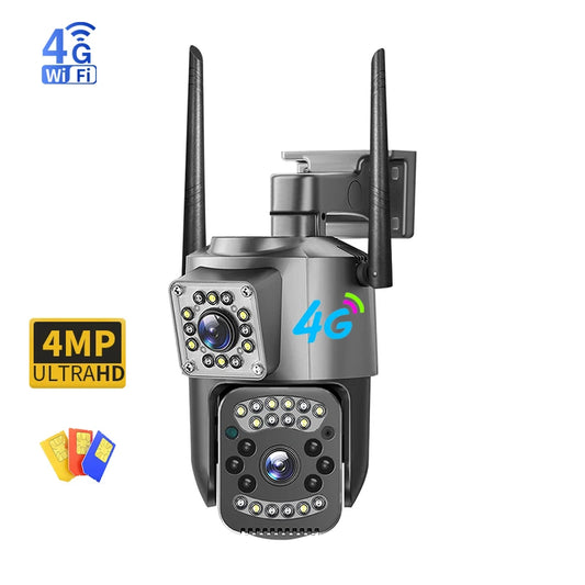 4G SIM Card PTZ LTE Security Camera – Wireless Outdoor CCTV with Night Vision