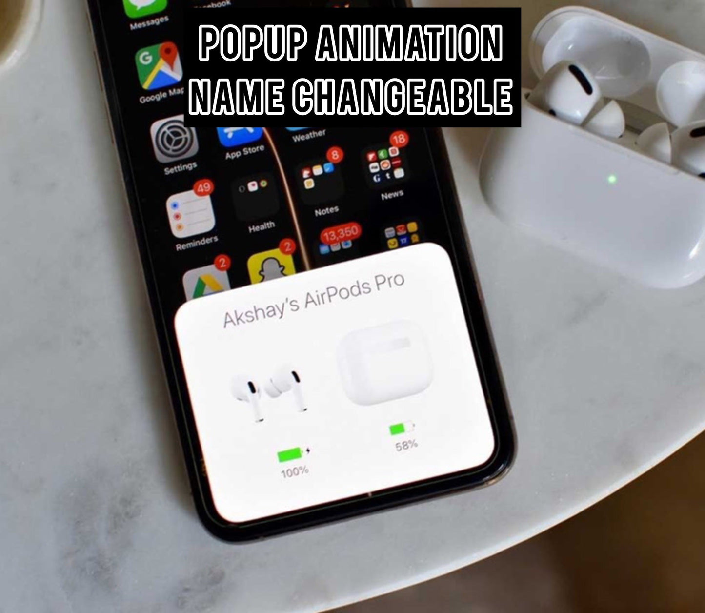 Pods Pro 2 + 10,000 mAh MagPack + Cover. Type C. 100% working noise cancellation. Top quality with 1 Yr Warranty